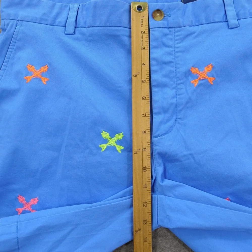 Vineyard Vines Shorts Mens 36 Blue Breaker Short Embroidered Fish Critter